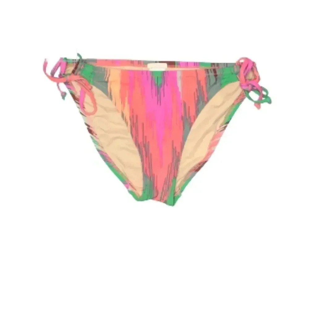 MADEWELL pink and orange multi colored geo print bikini bottoms Size Small